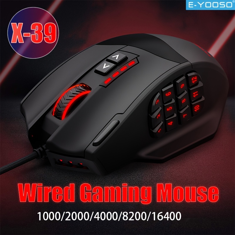 Pc Gaming Editing - E-YOOSO RGB Kablolu Oyun Faresi Ergonomik