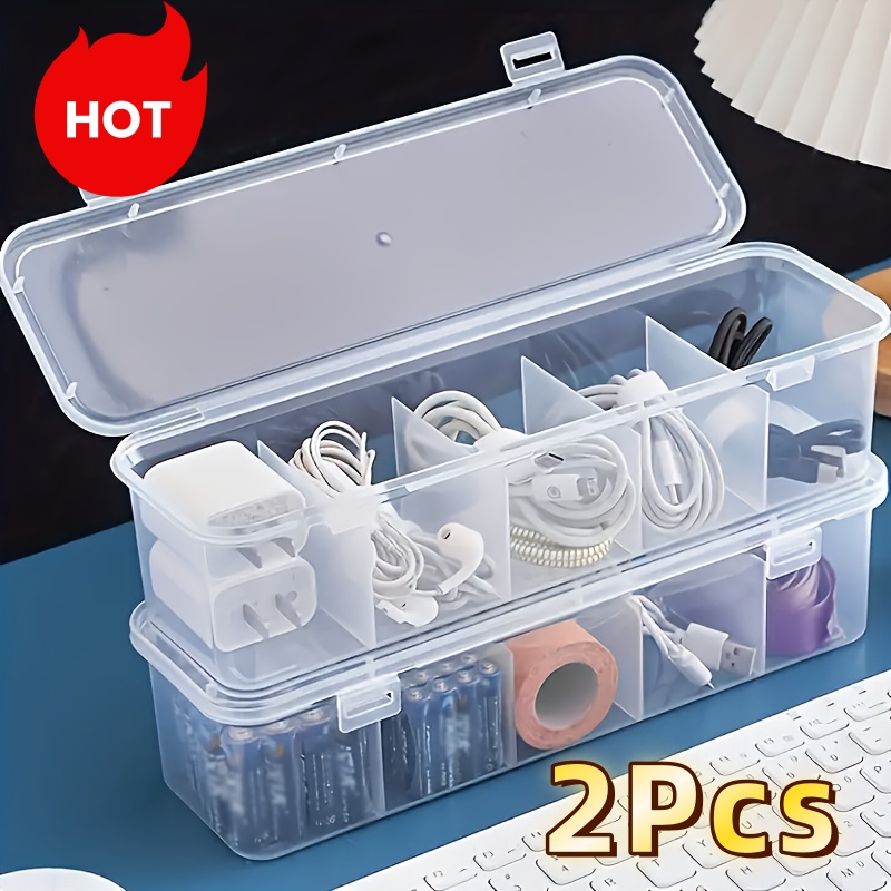 Desk Cable Organizer - 2 adet büyük kablo yönetim kutusu