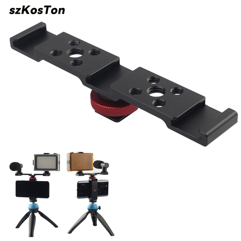 Dual Monitor Arm - Alüminyum Soğuk Ayakkabı Montaj Braketi Çift