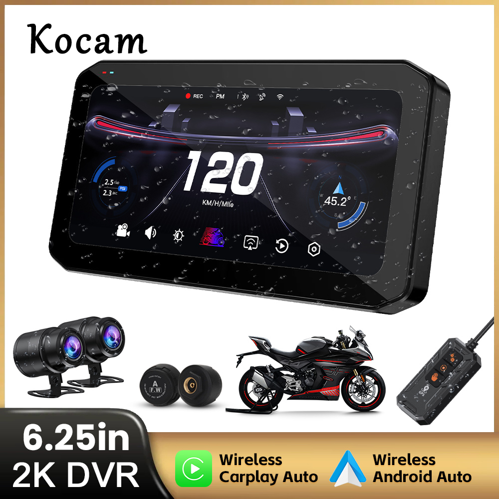 Pc Gaming Vr - 6.25 inç Carplay Motosiklet DVR Navigasyon