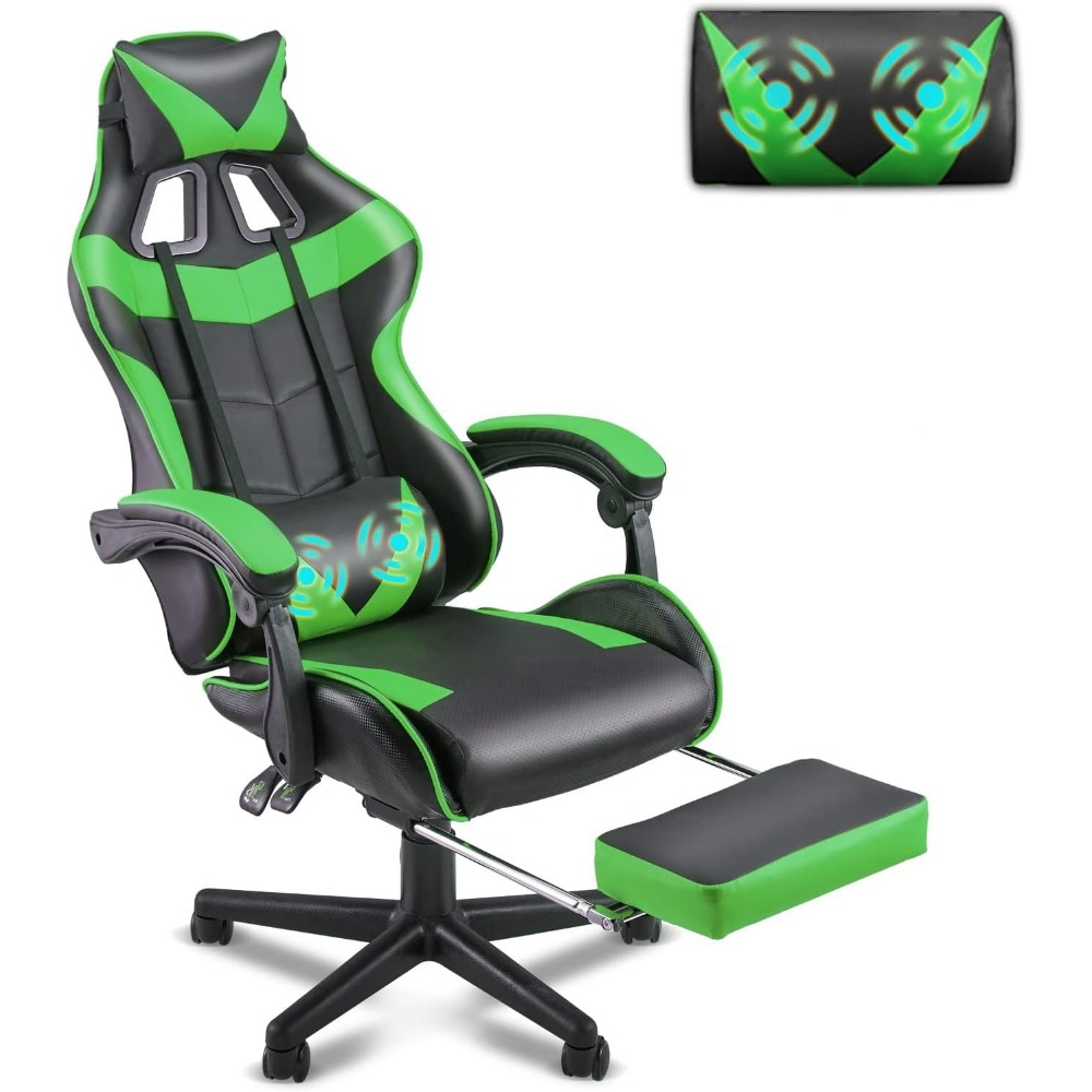 Gaming Chair - Ayak Dayamalı ve Bel Destekli Ergonomik