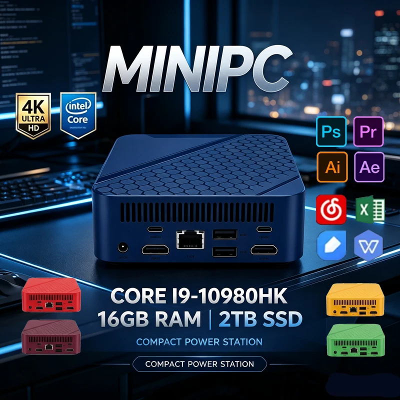 Pc Gaming Editing - Renkli Taşınabilir Mini Bilgisayar, Intel I9‑10980HK,