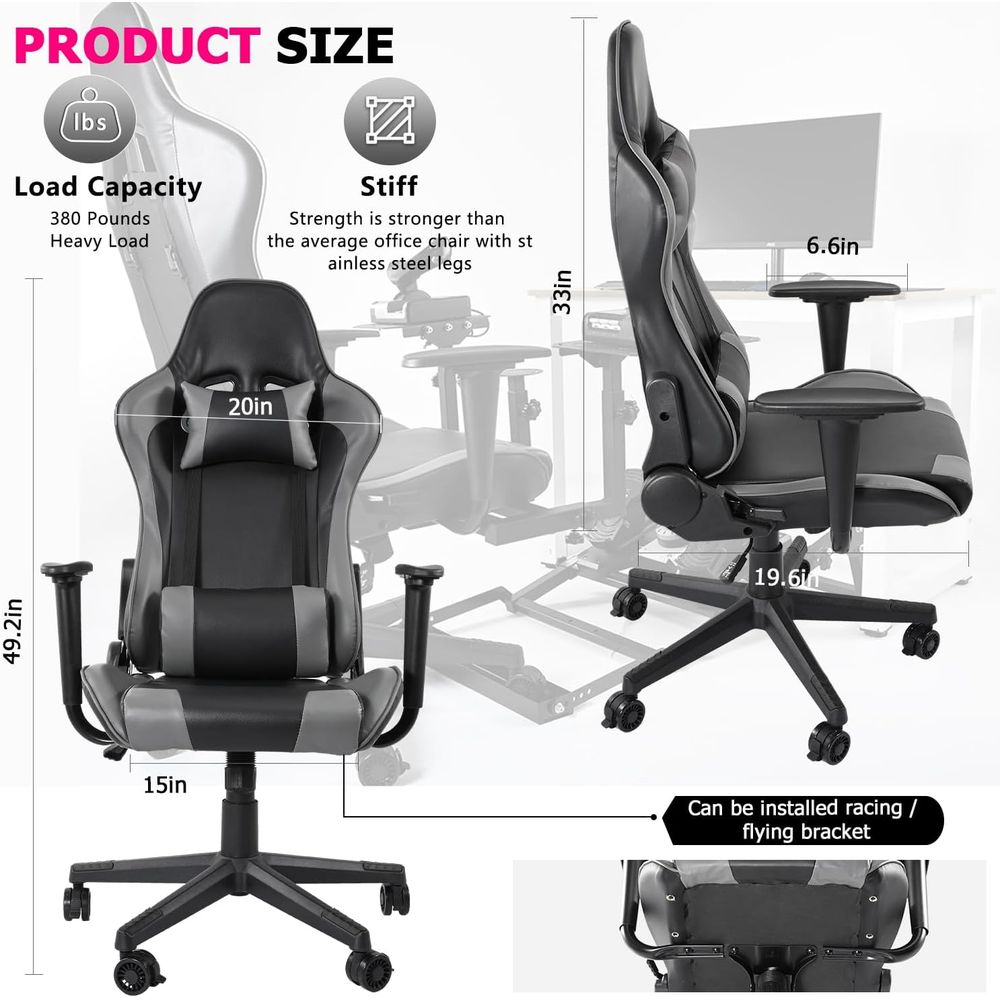 Bel Desteği, Tekerlekli ve Dön - Gaming Chair incelemesi ve fiyatı