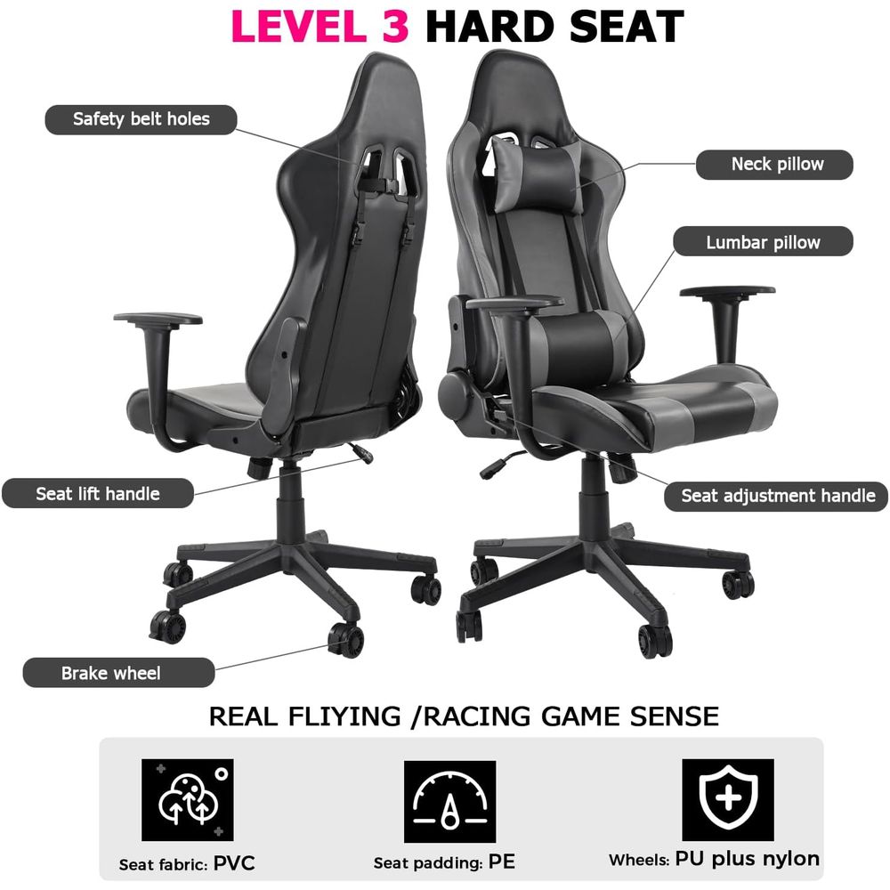 Bel Desteği, Tekerlekli ve Dön - Gaming Chair incelemesi ve fiyatı