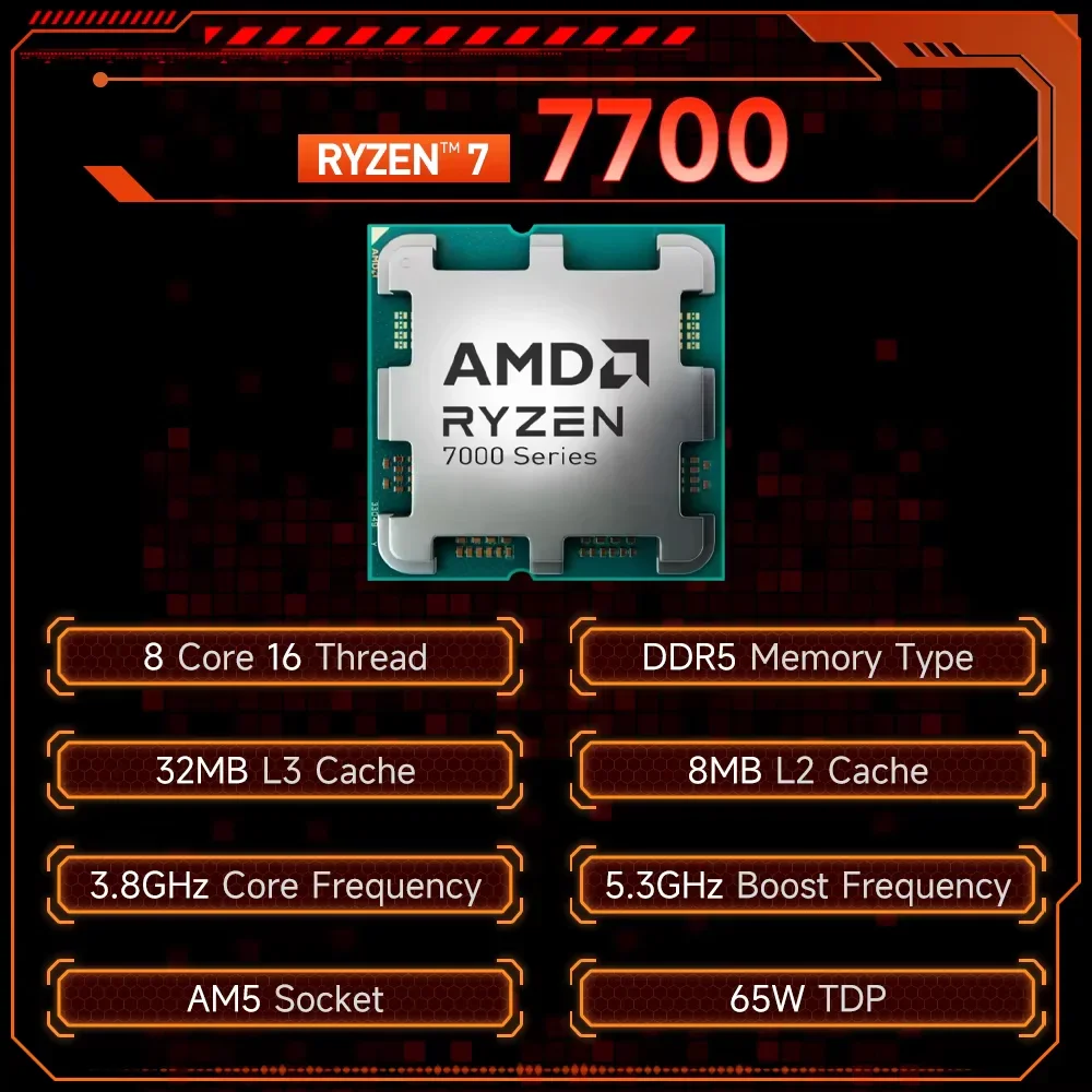 AMD R7 7700 Ryzen 7 7700 Ekono - Pc Gaming Amd Ryzen 7 incelemesi ve fiyatı