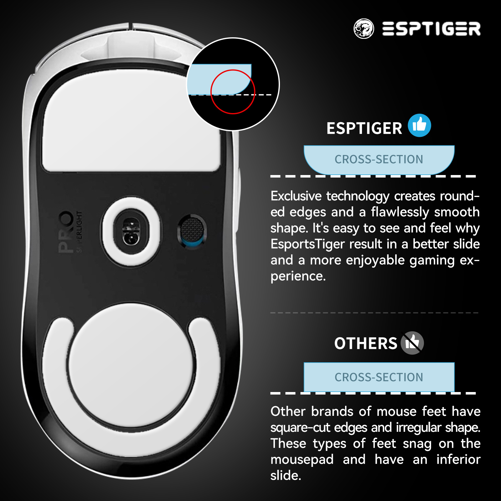 1 paket EspTiger ICE V2 oyun f - Logitech Mouse G Pro X Superlight incelemesi ve fiyatı