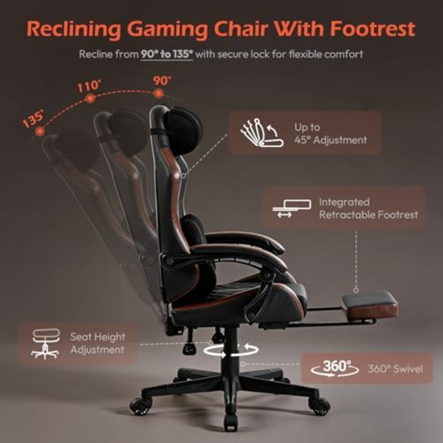 Yetişkinler için Ayak Dayamalı - Gaming Chair incelemesi ve fiyatı